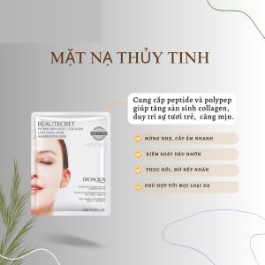 Mặt nạ thủy tinh cấp ẩm trắng sáng da mặt nạ thạch Bioaqua