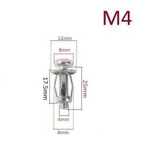 Set 10 ốc vít M4/M5/M6 bằng kim loại cho xe hơi ô tô - Đinh tán chốt vít nở chuyên dụng