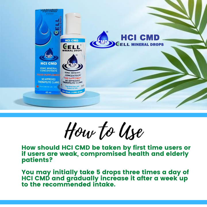 Cmd Cell Mineral Drops 65ml (1080 drops) 100% Original Food Supplement ...