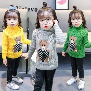 DIIMUU Fashion Winter Warmer Girls Boys Sweaters Children Clothing Casual Cartoon Tops Clothing for 1-8 Years