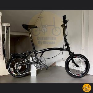 Crius Trifold 18” 𝗠𝗥𝗧/𝗕𝘂𝘀-𝗙𝗿𝗶𝗲𝗻𝗱𝗹𝘆 Shimano 10s 𝗘𝗮𝘀𝘆 𝗣𝘂𝘀𝗵𝗶𝗻𝗴 Folding Bicycle Brompton Black