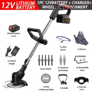 【YP】Grass Cutter Rechargeable Lithium Battery 48V Electric Lawn Mower Weed Garden Trimmer