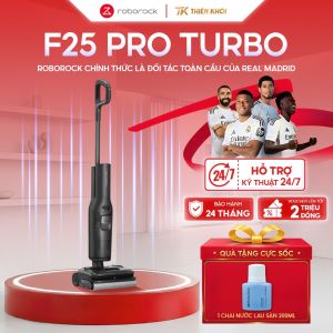 Máy Hút Bụi Lau Nhà Cầm Tay Roborock F25 Pro Turbo | Lực Hút 20.000Pa Gập Phẳng 180°