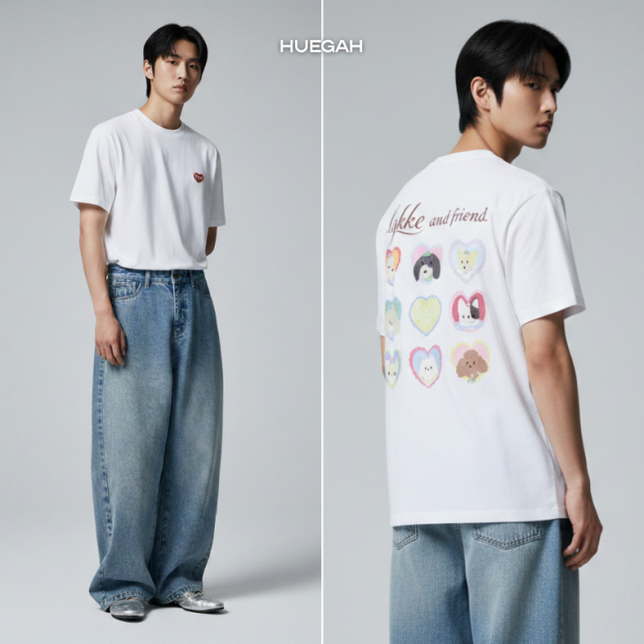 📍[พร้อมส่ง] 👈HUEGAH Lykke’s Paw Gang เสื้อยืด ไซซ์ใหญ่ | Lazada.co.th