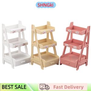 SHNGki 1:12 Dollhouse Miniature Plant Flower Stand Shelf Bookshelf Display Rack Furniture Fairy Garden Tool Storage Rack Model Toy