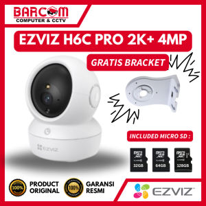 EZVIZ H6C PRO 2K+ 4MP GRATIS BRACKET WALLMOUNT INCLUDED 32GB/64GB/128GB BABYCAM WIFI IPCAM INDOOR - ORIGINAL EZVIZ