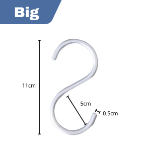 S Shaped Stainless Rack Hanging Hook Clothes Hook Metal Hanger Penyangkut Baju Gantung Baju 挂钩