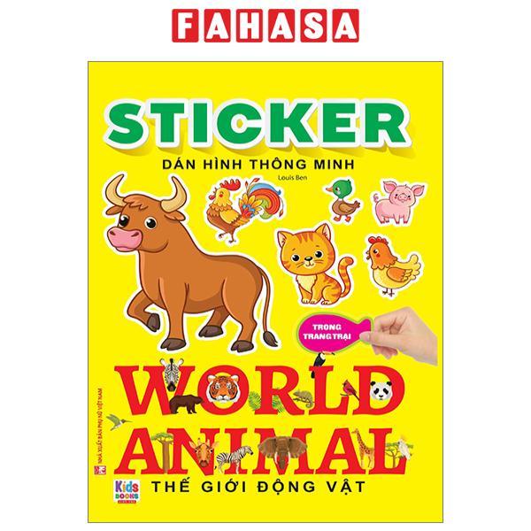 Fahasa - Sticker Dán Hình Thông Minh - Thế Giới Động Vật - Trong Trang ...