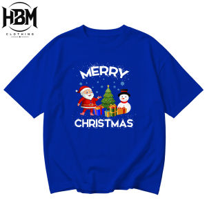 Merry Christmas Family Matching T-Shirt Luminous Blue Color of the Year Christmas New Year 2027 Shirt for Kids and Adult