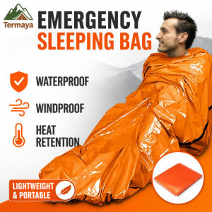 Termaya Emergency Sleeping Bag Waterproof Portable Thickened Thermal Survival SackBeg KecemasanKalis Air