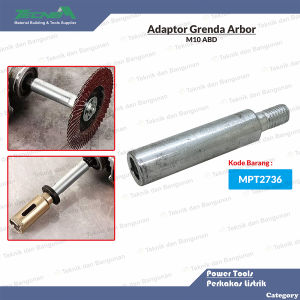 Adaptor Adapter Pemanjang 80mm Mata Gerinda Extension Shaft M10 ABD