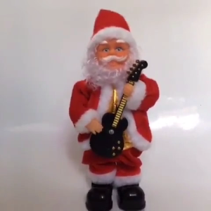 Toy Santa Claus Electric for Doll Miniature Musical Toy Figure Party Gift Tabletop Decoration Desk Ornament Window Displ