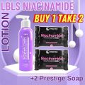 (Buy 1 get 2) 250ML LBLS NIACINAMIDE LOTION + PRESTIGE NIACINAMIDE SOAP 10x. 