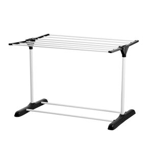 ราวตากผ้าแบบพับได้ กันสนิม ทนทาน ไม่ขึ้นสนิม ฮุกหมุน 360° ตากผ้าแห้งเร็ว พื้นที่น้อยก็วางได้ เก็บง่าย ไม่เกะกะ