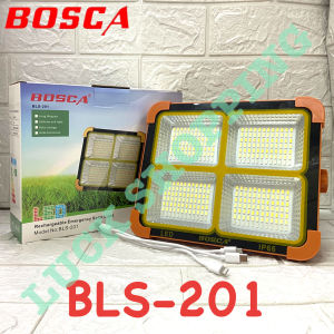 BOSCA BLS-201 Solar Rechargeable LED Searchlight Emergency Light Outdoor Hook Portable Tent Camping Lamp With USB type-c