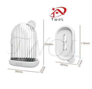 TWOL SHOP 1PCS Soap Case Soap Container for Travel Soap Storage Solution Soap Dish
