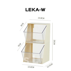 LEKA Teabag Storage Coffee Capsule Organizer Kitchen Countertop Storage Box