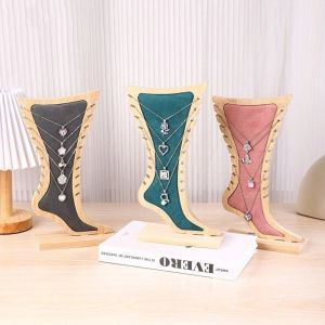 WELLNOW Foot Shaped Anklet Display Stands Jewelry Display Desktop Necklace Display Stand Creative Detachable Showcase Stand