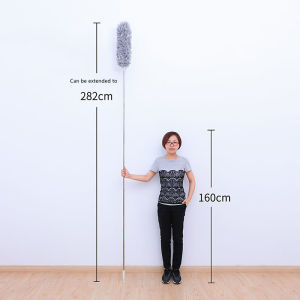 Chicken Feather Duster Lengthened Retractable Household Dust Removal Artifact Roof Cleaning Brush Sweep Wall Lint-Free Car