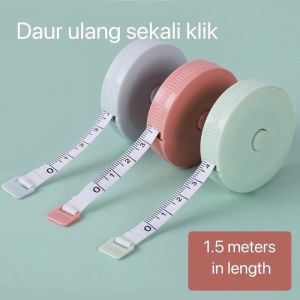 meteran gulung otomatis 15meter meteran kain 150cm meteran baju meteran roll tape R28