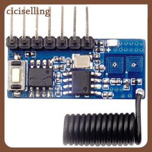 [ciciselling] 1Pc 433mhz rf receiver learning code decoder module 4 channel for 1527 encoding