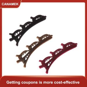 【CANAMEK】 Đổ xô bangs Clip tóc mũ nón phụ nữ dễ thương barrettes hairgrip bện kẹp tóc Phụ kiện tóc
