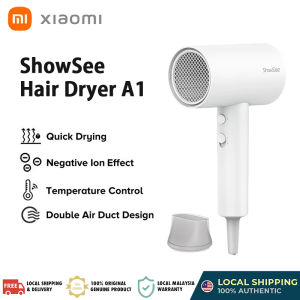 Xiaomi ShowSee Anion Hair Dryer A1 Portable Diffuser Ion Professional Hairdressing Blow Dryer 1800W Blower Hairdryer Deep Hydration