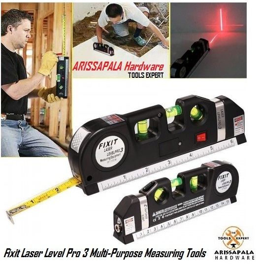 Meteran Laser Waterpass Penggaris Water Pas Level Vertikal Horizontal LEVELPRO03