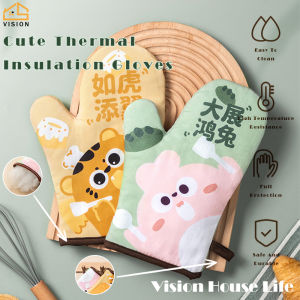 Vision Găng Tay Lò Nướng Chịu Nhiệt Độ Cao Bằng Silicon Cho Nhà Bếp Găng Tay Lò Vi Sóng Dày Chống Trượt Găng Tay Nướng Chống Bỏng Cách Nhiệt
