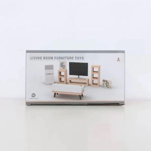 Miniature Doll House Furniture Kit Pretend Play Simulation Mini Kitchen Living Room Accessories