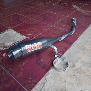 knalpot racing AHAU hitam black motor grand/supra/revo 100/jup z/vega/smash/prima/c70
