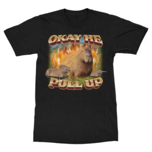 [Local Stock] HBESTY  3D Printed Cute Capybara T Shirt For Men Animal Pattern T-Shirts Fashion Street Capybara Lovers Short-Sleeved Tees Loose Tops