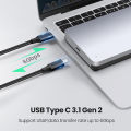 Ugreen HDD Enclosure 2.5 SATA to USB C 3.1 Gen 2 External Hard Drive Box 6Gbps Aluminum Case HD For Sata Hard Disk SSD HDD Case Enclosure. 