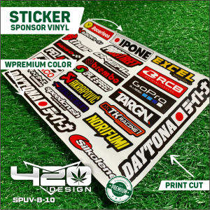 STIKER PACK RACING ISI 25pcs/27pcs Stiker Racing Stiker Motor Sticker Motor - Sticker Pack Motor - SPUV-B - 420 Design