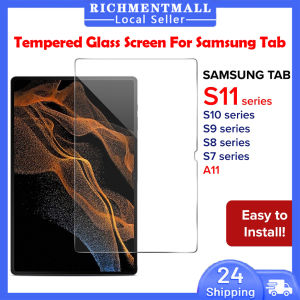 【🔥SG🔥】RICHMENTMALL HD Clear Tempered Glass Screen Protector For Samsung Tab S11U/S10+/S10 Ultra/S10 FE/S10 FE+/A9/