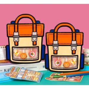 5pcs Portable Creative Cute Cartoon Gift Bag Childrens Day Gift Packaging Birthday Gift bag