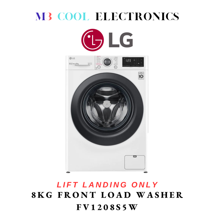 LG 8KG AI DD™ FRONT LOAD WASHER FV1208S5W 2 YEARS LOCAL WARRANTY