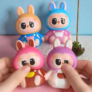 Squishy Labubu LED Suqishy Slow Kuromi Boneka Sanrio My Melody Squisy Pencet Hello kitty Mainan Anti Stress Soft Toys