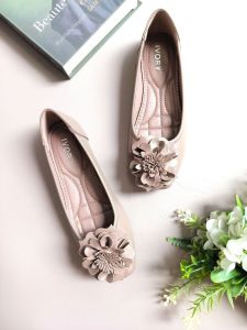 Ivory Sepatu Wanita Flatshoes Ballet Lentur 888-V49