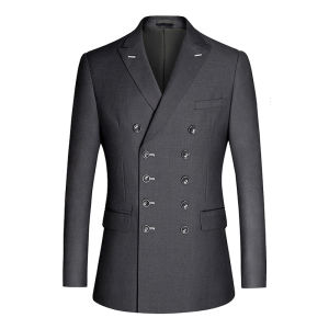 GUKENRO Blazer For Men Pure Color Plus Size American Design Professional Office Business Evening Dinner Classy Male Suit