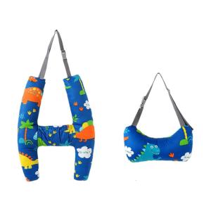 H-Shape Car Back Seats Travel Pillow Soft Headrest Safety Pillow Cushion Car Sleep Head Pillow Support for Kid Child
