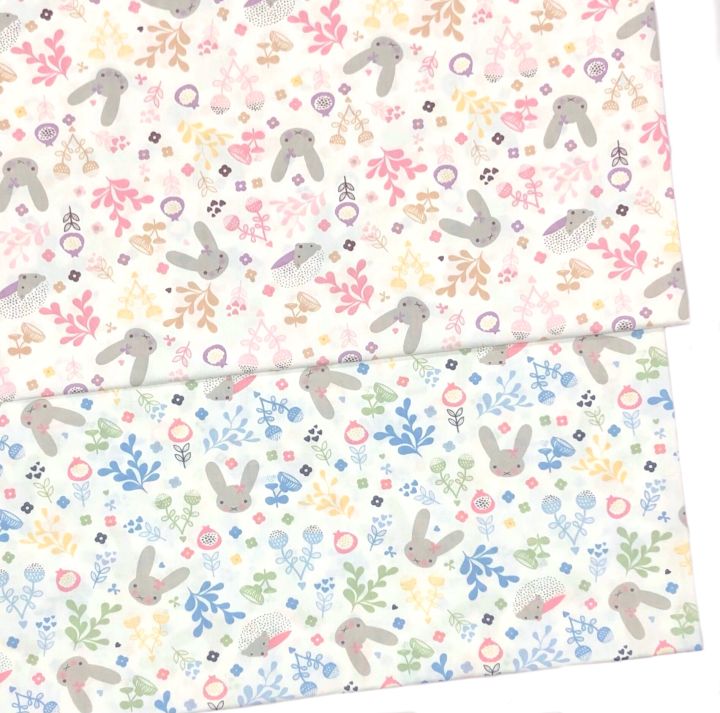Cute Rabbit Design Combed Cotton Twill Woven Fabric (60 inch wide) | Lazada