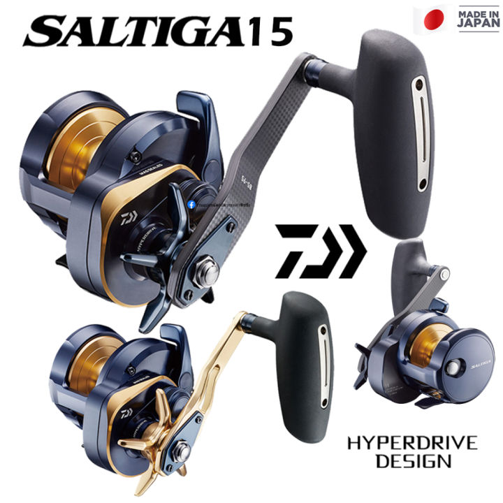 Moulinet Casting Daiwa Saltiga 22 15SL - Main Gauche, 8 BB, Ratio 6.3:1, 10kg De Frein