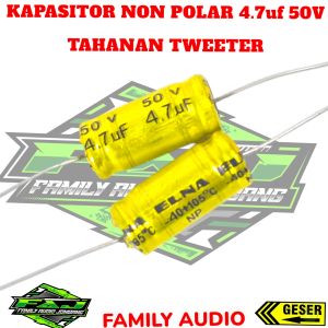 Kapasitor Tweeter Non Polar 4.7uf Tahanan Twitter Treble