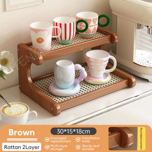 Desktop Storage Rack Display Rack 2/3 Layers Rak Buku Table Storage Rack Kitchen Cup Holder Rack Desktop Rack 收纳架