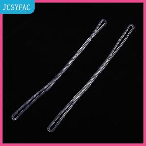 JCSYFAC 50pcs thẻ du lịch túi nhựa vòng trong suốt hành lý ID nhãn dây đeo chủ dây buộc du lịch xách tay phụ kiện