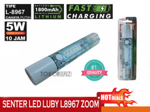 Senter LED Super Terang Bisa Zoom Multifungsi LUBY L8967