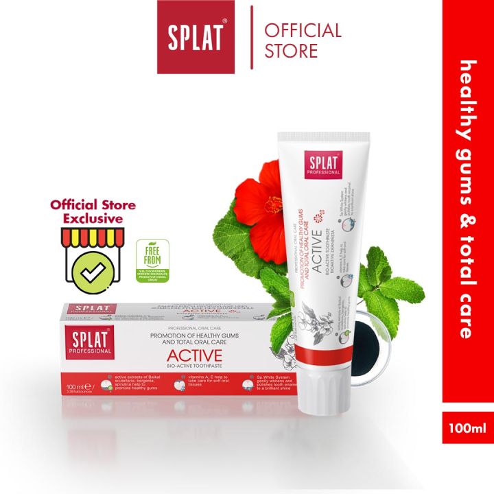 SPLAT Professional Series Active Toothpaste [100ml] EXP Sep 2024 | Lazada