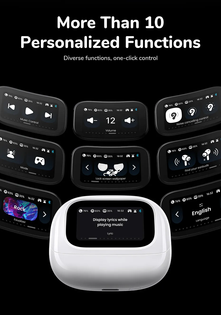 UGREEN HiTune T6 รุ่น 55137 หูฟังไร้สาย Bluetooth 5.4 หูฟังบลูทูธ ANC ตัดเสียงรบกวน รองรับ Dual Connection สีขาว