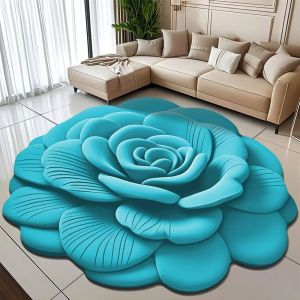 3D Flower Diatomite Floor Mat – Super Absorbent Quick‑Dry & Non‑Slip Bathroom/Kitchen Rug